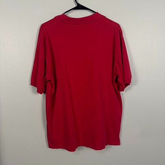 Vintage Disney Parks Mens Large Short Sleeve Polo Mickey Embroidered Red - Picture 4 of 4